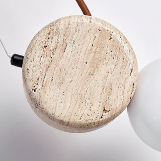 Travertine Tranquil Glow Pendant Lamp