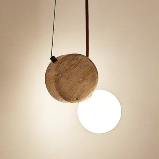 Travertine Tranquil Glow Pendant Lamp