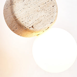 Travertine Tranquil Glow Pendant Lamp