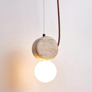 Travertine Tranquil Glow Pendant Lamp