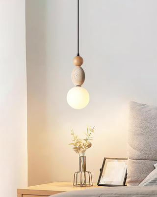 Travertine Trio Orb Pendant Lamp
