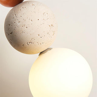 Travertine Trio Orb Pendant Lamp