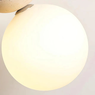 Travertine Trio Orb Pendant Lamp