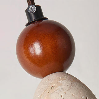 Travertine Trio Orb Pendant Lamp
