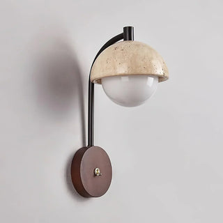 Travertine Wella Wall Lamp