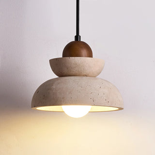 Travertine Zenith Tier Pendant Lamp