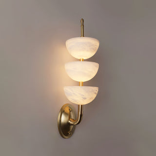 Triple Luxury Alabaster Wall Sconce