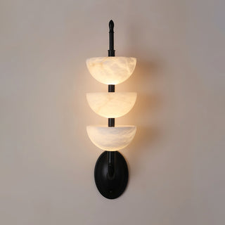 Triple Luxury Alabaster Wall Sconce