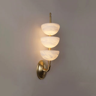 Triple Luxury Alabaster Wall Sconce