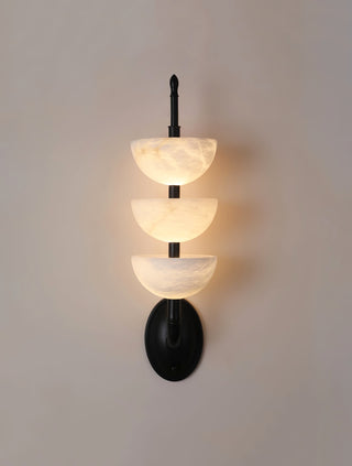 Triple Luxury Alabaster Wall Sconce