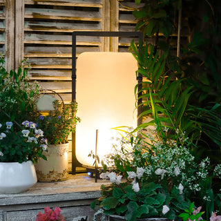 Twilight Lantern Glass Outdoor Table Lamp