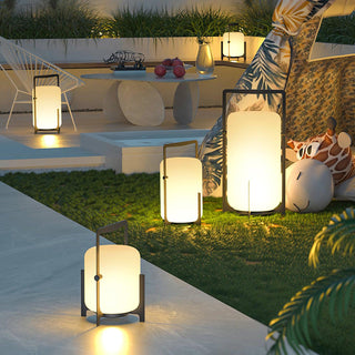 Twilight Lantern Glass Outdoor Table Lamp