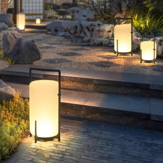 Twilight Lantern Glass Outdoor Table Lamp