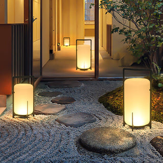 Twilight Lantern Glass Outdoor Table Lamp