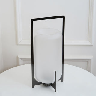 Twilight Lantern Glass Outdoor Table Lamp