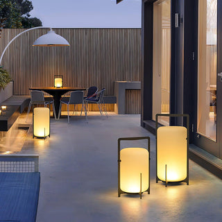 Twilight Lantern Glass Outdoor Table Lamp