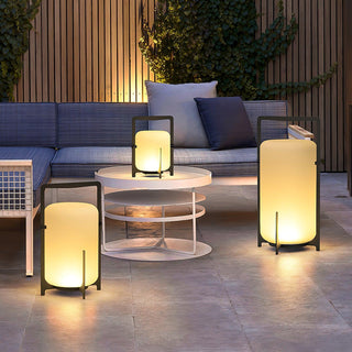 Twilight Lantern Glass Outdoor Table Lamp