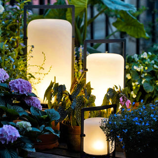 Twilight Lantern Glass Outdoor Table Lamp