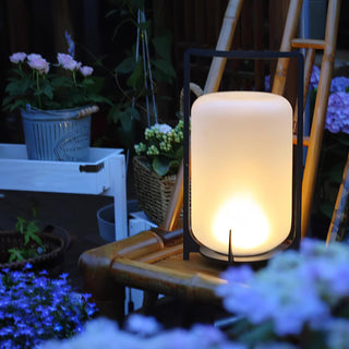 Twilight Lantern Glass Outdoor Table Lamp