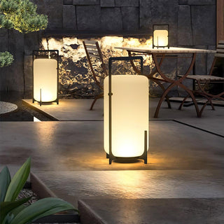 Twilight Lantern Glass Outdoor Table Lamp