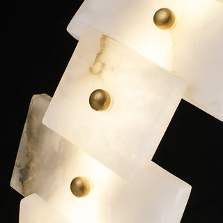 Vertical Ring Alabaster Pendant Lamp