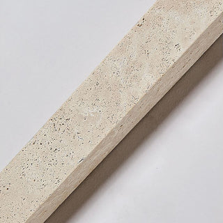 Vertical Travertine Ball Wall Sconce