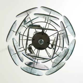 Vintage Murano Blue Glass Chandelier