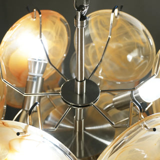 Vintage Murano Gold Glass Chandelier