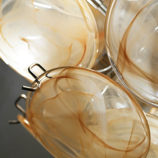 Vintage Murano Gold Glass Chandelier