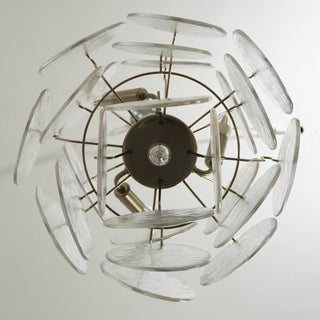 Vintage Murano Iridescent Glass Chandelier