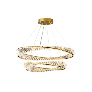 Wave Circle Crystal Chandelier