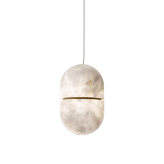 YUM Pendant Light. Pendant lamp - YUM - Atelier-alain-ellouz. Light white Atelier Alain Ellouz YUM.Alabaster Yum Pendant.