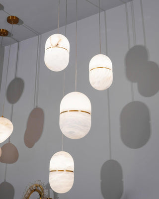 YUM Pendant Light. Pendant lamp - YUM - Atelier-alain-ellouz. Light white Atelier Alain Ellouz YUM.Alabaster Yum Pendant.