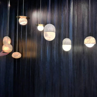 YUM Pendant Light. Pendant lamp - YUM - Atelier-alain-ellouz. Light white Atelier Alain Ellouz YUM.Alabaster Yum Pendant.