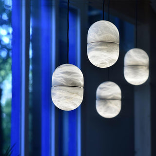 YUM Pendant Light. Pendant lamp - YUM - Atelier-alain-ellouz. Light white Atelier Alain Ellouz YUM.Alabaster Yum Pendant.