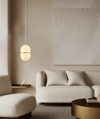 YUM Pendant Light. Pendant lamp - YUM - Atelier-alain-ellouz. Light white Atelier Alain Ellouz YUM.Alabaster Yum Pendant.