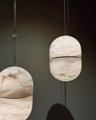 YUM Pendant Light. Pendant lamp - YUM - Atelier-alain-ellouz. Light white Atelier Alain Ellouz YUM.Alabaster Yum Pendant.