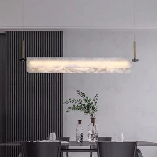 Years Marble Pendant Light. Alabaster Linear Pendant. Alabaster Linear Chandelier 39.4″L. Alabaster Chandelier, Linear Chandelier Over Dining Room. Culoud Alabaster Linear Chandelier.