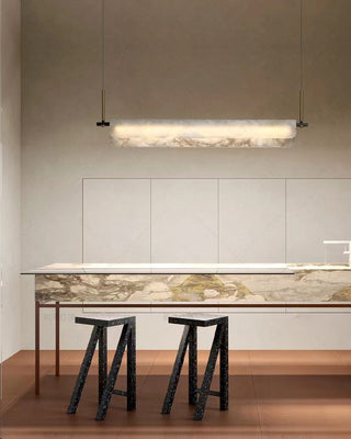 Years Marble Pendant Light. Alabaster Linear Pendant. Alabaster Linear Chandelier 39.4″L. Alabaster Chandelier, Linear Chandelier Over Dining Room. Culoud Alabaster Linear Chandelier.