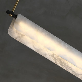 Years Marble Pendant Light. Alabaster Linear Pendant. Alabaster Linear Chandelier 39.4″L. Alabaster Chandelier, Linear Chandelier Over Dining Room. Culoud Alabaster Linear Chandelier.