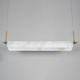 Years Marble Pendant Light. Alabaster Linear Pendant. Alabaster Linear Chandelier 39.4″L. Alabaster Chandelier, Linear Chandelier Over Dining Room. Culoud Alabaster Linear Chandelier.