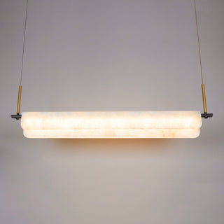 Years Marble Pendant Light. Alabaster Linear Pendant. Alabaster Linear Chandelier 39.4″L. Alabaster Chandelier, Linear Chandelier Over Dining Room. Culoud Alabaster Linear Chandelier.