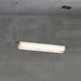 Years Marble Pendant Light. Alabaster Linear Pendant. Alabaster Linear Chandelier 39.4″L. Alabaster Chandelier, Linear Chandelier Over Dining Room. Culoud Alabaster Linear Chandelier.