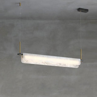 Years Marble Pendant Light. Alabaster Linear Pendant. Alabaster Linear Chandelier 39.4″L. Alabaster Chandelier, Linear Chandelier Over Dining Room. Culoud Alabaster Linear Chandelier.