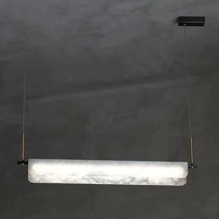 Years Marble Pendant Light. Alabaster Linear Pendant. Alabaster Linear Chandelier 39.4″L. Alabaster Chandelier, Linear Chandelier Over Dining Room. Culoud Alabaster Linear Chandelier.