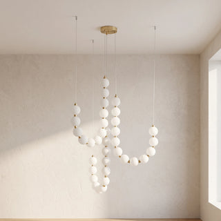 Acrylic Pearl Necklace Chandelier