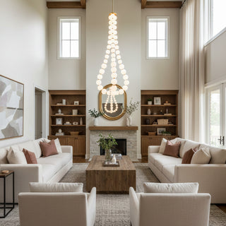 Acrylic Pearl Necklace Chandelier