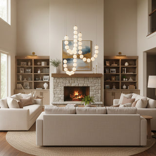 Acrylic Pearl Necklace Chandelier