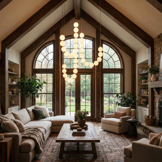 Acrylic Pearl Necklace Chandelier