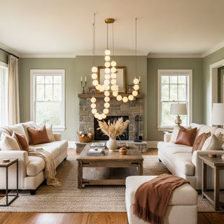 Acrylic Pearl Necklace Chandelier